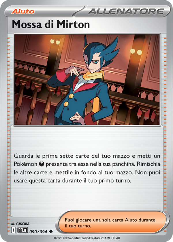 Mossa di Mirton PFL 090/094 Reverse Holo - ITA - Near Mint - Megaevoluzione - Fiamme Spettrali - Carta Pokemon
