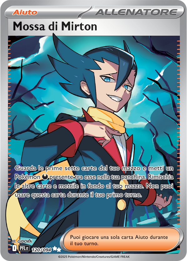 Mossa di Mirton PFL 120/094 - ITA - Near Mint - Megaevoluzione - Fiamme Spettrali - Carta Pokemon