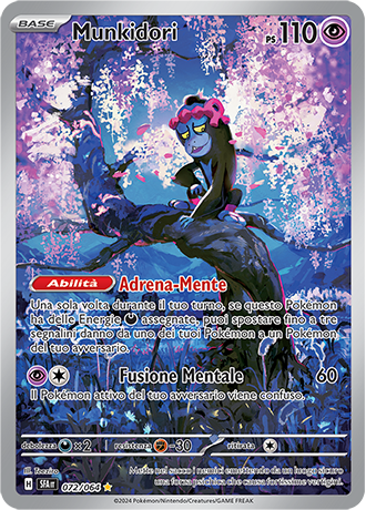 Munkidori 072/064 Rara Illustrazione - ITA - Near Mint - Scarlatto e Violetto - Segreto Fiabesco - Carta Pokemon