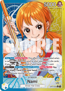 Nami OP11-041 V2 - Leader Blu/Giallo Alternate Art - Near Mint - A Fist of Divine Speed - Carta One Piece Card Game