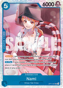 Nami OP11-054 V1 - Character Blu Super Rare - Near Mint - A Fist of Divine Speed - Carta One Piece Card Game