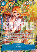 Nami OP11-054 V2 - Character Blu Alternate Art - Near Mint - A Fist of Divine Speed - Carta One Piece Card Game