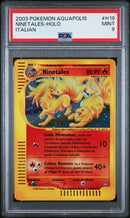Ninetales H19/H32 Holo - ITA - Mint - Gradata PSA 9 - Case Danneggiato - e-Card -  Aquapolis - Carta Pokemon