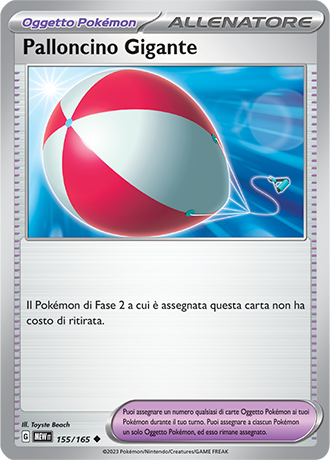Palloncino Gigante 155/165 Reverse Holo - ITA - Mint - Scarlatto e Violetto - 151 - Carta Pokemon