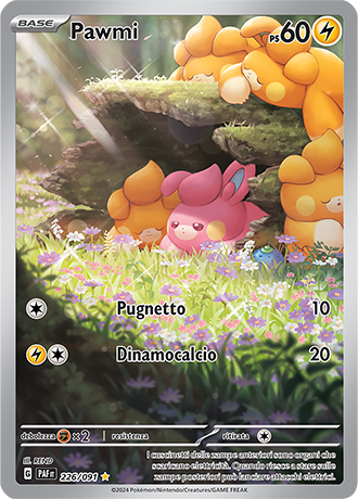 Pawmi 226/091 Illustrazione Rara - ITA - Near Mint - Scarlatto e Violetto - Destino di Paldea - Carta Pokemon