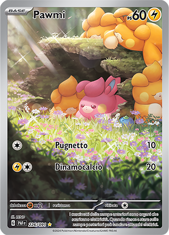 Pawmi 226/091 Illustrazione Rara - ITA - Mint - Scarlatto e Violetto - Destino di Paldea - Carta Pokemon
