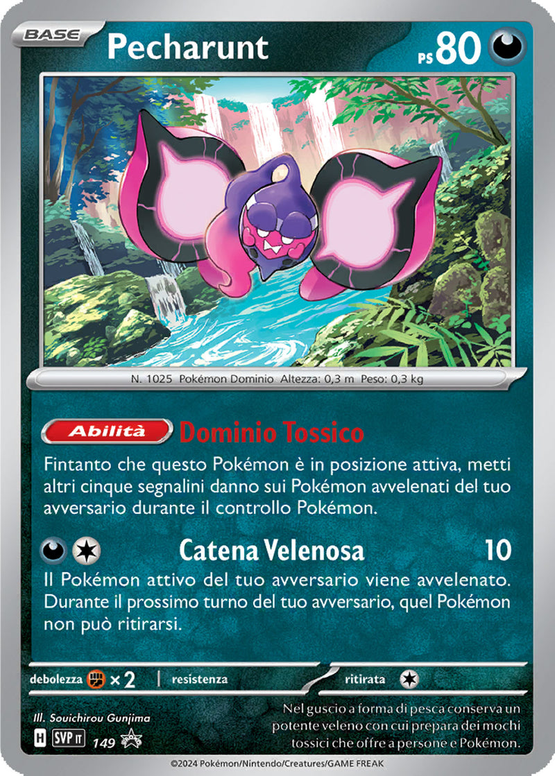 Pecharunt SVP 149 Holo - ITA - Near Mint - Promo Scarlatto e Violetto - Carta Pokemon