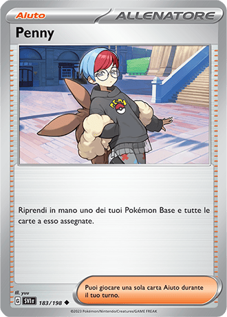 Penny 183/198 Reverse Holo - ITA - Near Mint - Scarlatto e Violetto - Carta Pokemon
