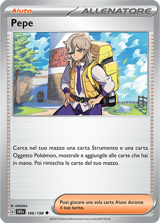 Pepe 166/198 Reverse Holo - ITA - Near Mint - Scarlatto e Violetto - Carta Pokemon