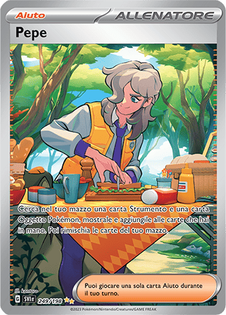 Pepe 249/198 Alternative Art - ITA - Near Mint - Scarlatto e Violetto - Carta Pokemon