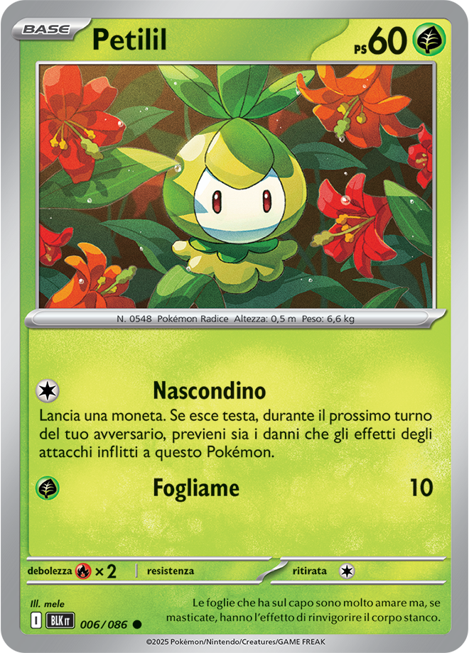 021Petilil BLK 006/086 Reverse Holo Master Ball - ITA - Near Mint - Scarlatto e Violetto - Luce Nera - Carta Pokemon