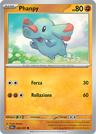 Phampy 048/091 - ITA - Mint - Scarlatto e Violetto - Destino di Paldea - Carta Pokemon