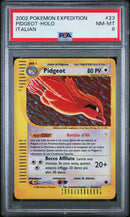 Pidgeot EX 023/165 Rara Holo - ITA - Near Mint/Mint - Gradata PSA 8 - Expedition - Carta Pokemon