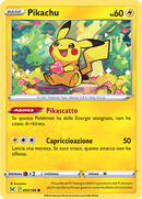 Pikachu 052/196 - ITA - Near Mint - Spada e Scudo - Origine Perduta - Carta Pokemon