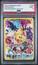 Pikachu 160/159 Full Art - ITA - Mint - Gradata PSA 9 - Spada e Scudo - Zenit Regale - Carta Pokemon