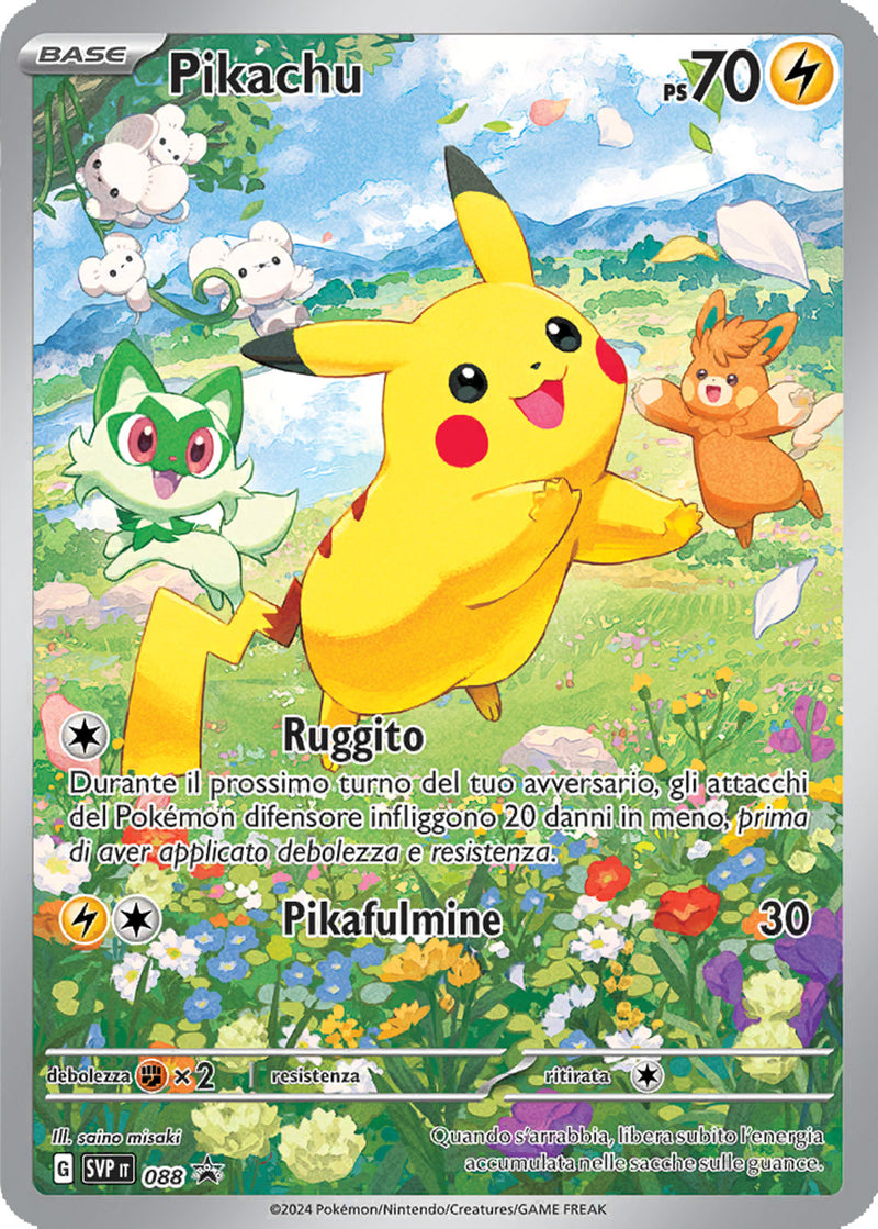 Pikachu SVP 088 - ITA - Mint Sigillata - Promo Scarlatto e Violetto - Carta Pokemon