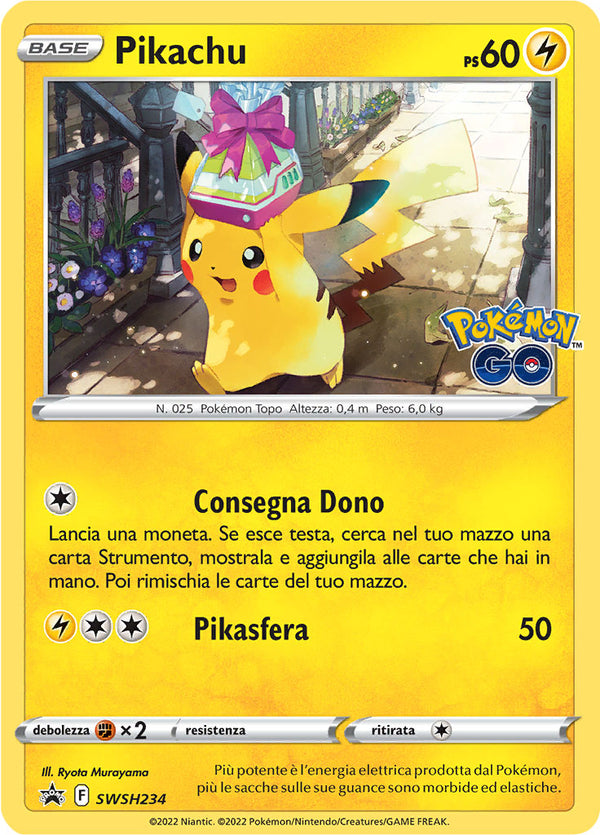 Pikachu SWSH234 Holo - ITA - Mint - Promo Spada e Scudo - Carta Pokemon