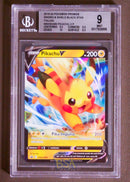 Pikachu V SWSH 285 Rara Doppia Promo - ITA - Mint - Gradata BGS 9 - Promo Spada e Scudo - Carta Pokemon