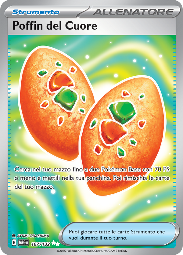 Poffin del Cuore MEG 167/132 - ITA - Near Mint - Megaevoluzione - Carta Pokemon