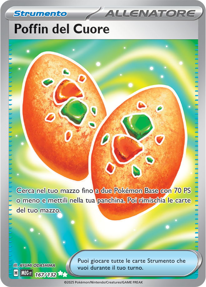 Poffin del Cuore MEG 167/132 - ITA - Near Mint - Megaevoluzione - Carta Pokemon
