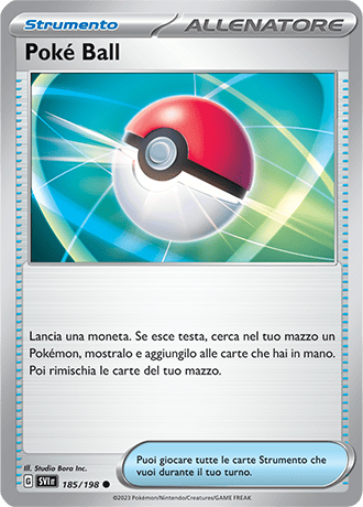 Poké Ball 185/198 Reverse Holo - ITA - Near Mint - Scarlatto e Violetto - Carta Pokemon