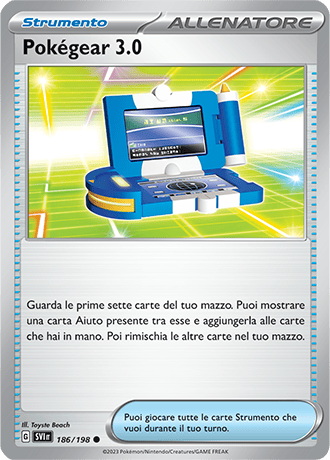 Pokégear 3.0 186/198 Reverse Holo - ITA - Near Mint - Scarlatto e Violetto - Carta Pokemon