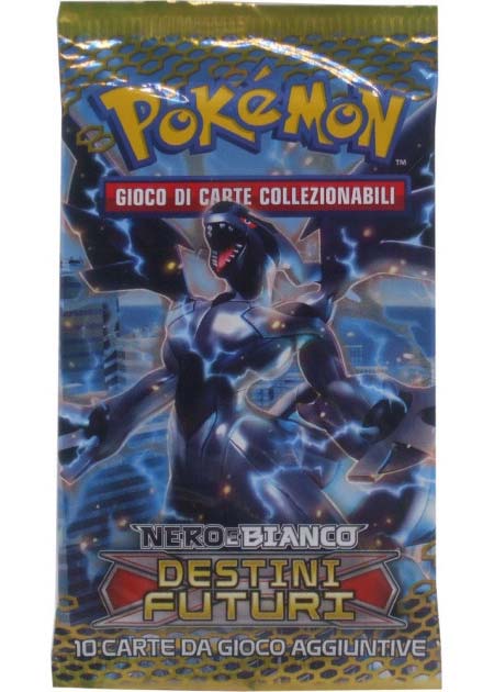 Bustina Nero e Bianco - Destini Futuri - ITA - Artwork Casuale - 10 Carte POKEMON