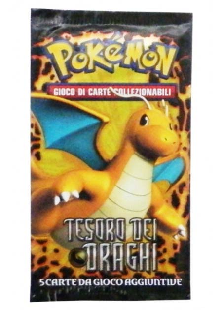 Bustina Nero e Bianco - Tesoro dei Draghi - ITA - Artwork Casuale - 10 Carte POKEMON