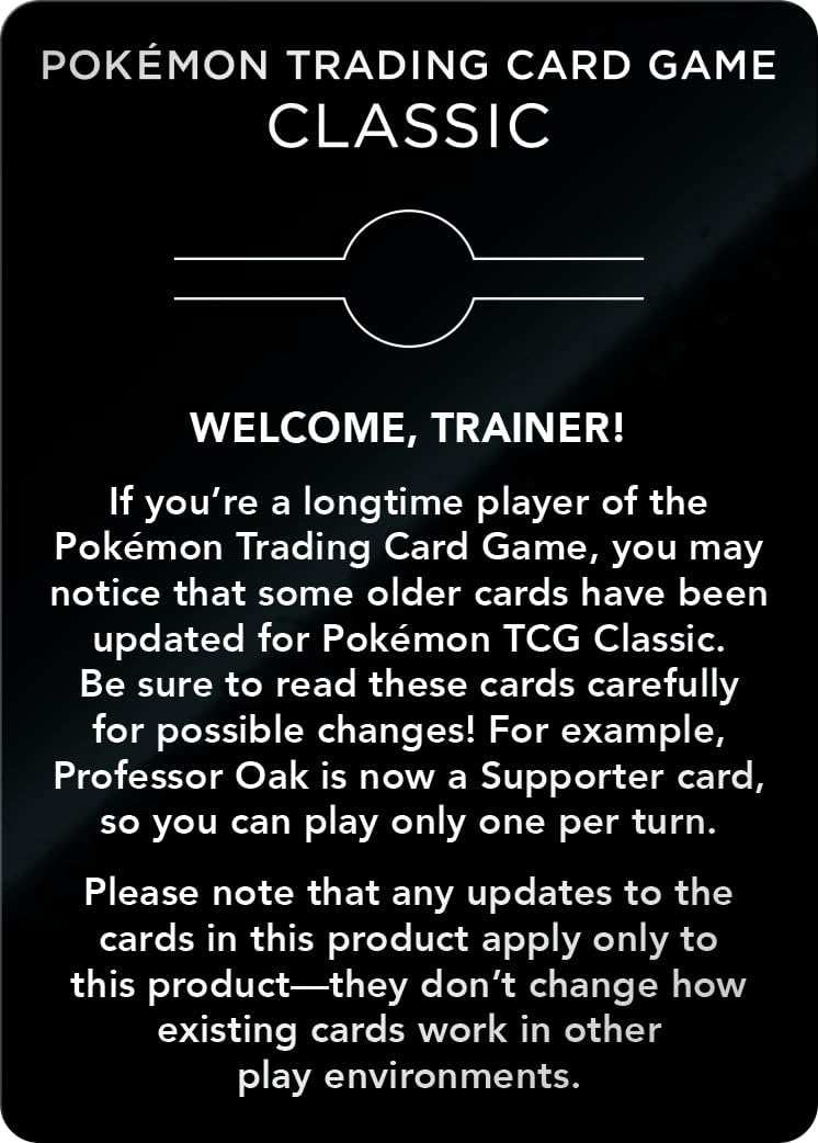 Pokémon Trading Card Game Classic - ENG - TCG Classic