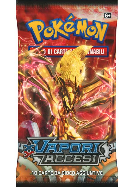 Bustina XY - Vapori Accesi - ITA - Artwork Casuale - 10 Carte POKEMON