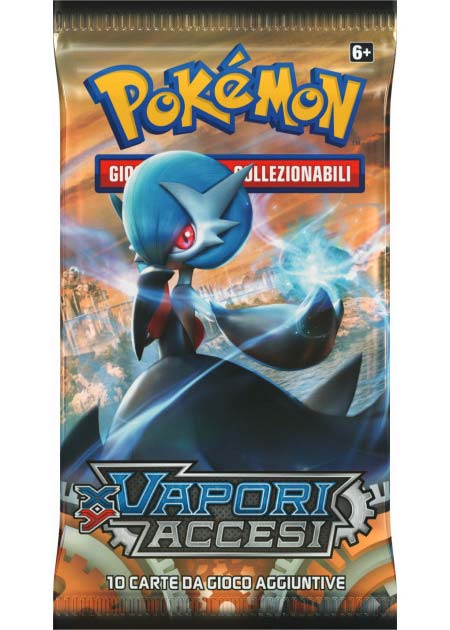 Bustina XY - Vapori Accesi - ITA - Artwork Casuale - 10 Carte POKEMON