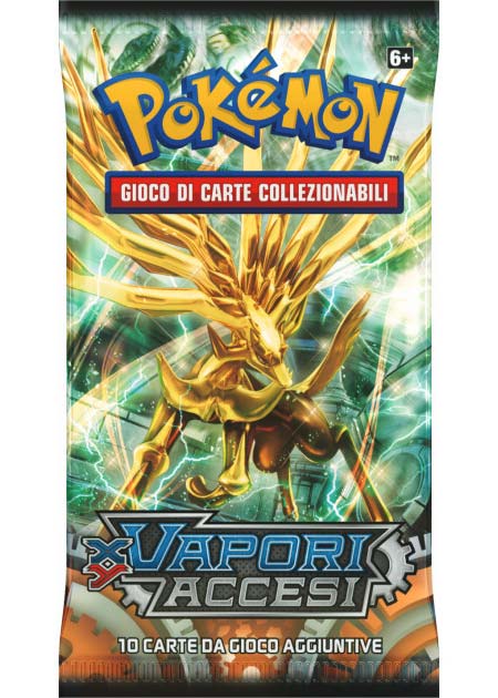 Bustina XY - Vapori Accesi - ITA - Artwork Casuale - 10 Carte POKEMON