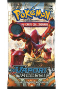 Bustina XY - Vapori Accesi - ITA - Artwork Casuale - 10 Carte POKEMON