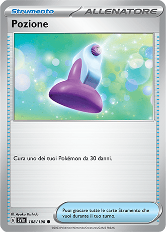Pozione 188/198 Reverse Holo - ITA - Near Mint - Scarlatto e Violetto - Carta Pokemon