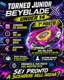 Prenotazione Torneo Junior (Under 14) Beyblade X del 26/06/26