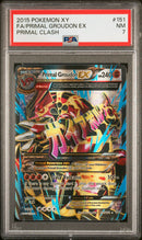 Primal Groudon EX PRC 151/160 Ultra Rara - ENG - Near Mint - Gradata PSA 7 - XY - Primal Clash - Carta Pokemon
