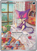 Purrloin WHT 136/086 - ITA - Near Mint - Scarlatto e Violetto - Fuoco Bianco - Carta Pokemon