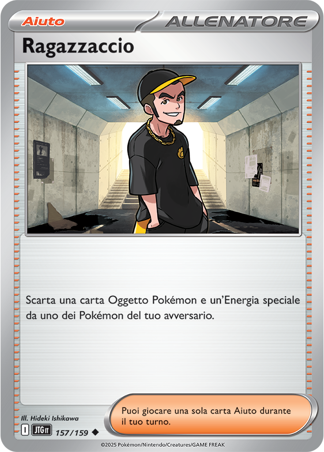 Ragazzaccio JTG 157/159 - ITA - Near Mint - Scarlatto e Violetto - Avventure Insieme - Carta Pokemon