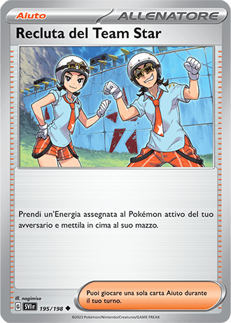 Recluta del Team Star 195/198 Reverse Holo - ITA - Near Mint - Scarlatto e Violetto - Carta Pokemon