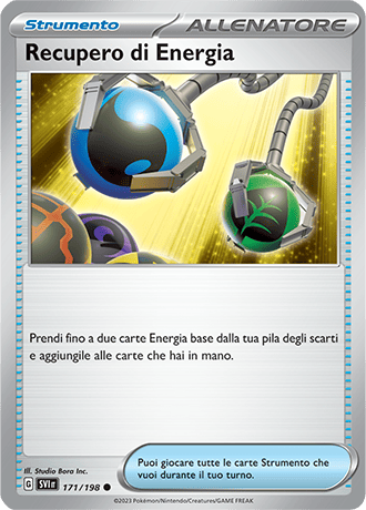 Recupero di Energia 171/198 Reverse Holo - ITA - Near Mint - Scarlatto e Violetto - Carta Pokemon