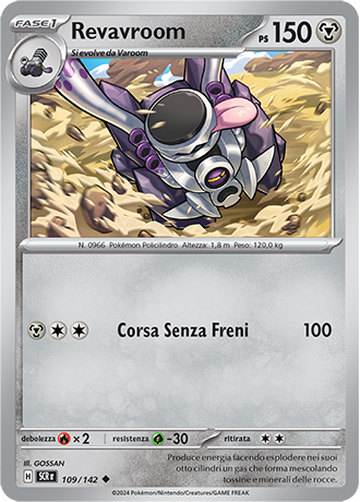 Revavroom 109/142 - ITA - Near Mint - Scarlatto e Violetto - Corona Astrale - Carta Pokemon