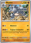 Rhydon 112/165 Reverse Holo - ITA - Near Mint - Scarlatto e Violetto - 151 - Carta Pokemon