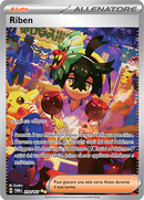 Riben 218/167 Alternative Art Illustrazione Speciale - ITA - Near Mint - Scarlatto e Violetto - Crepuscolo Mascherato - Carta Pokemon