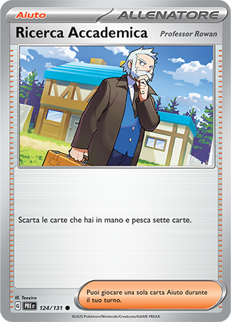 Ricerca Accademica (Professor Rowan) 124/131 Reverse Holo Masterball - ITA - Near Mint - Scarlatto e Violetto - Evoluzioni Prismatiche - Carta Pokemon