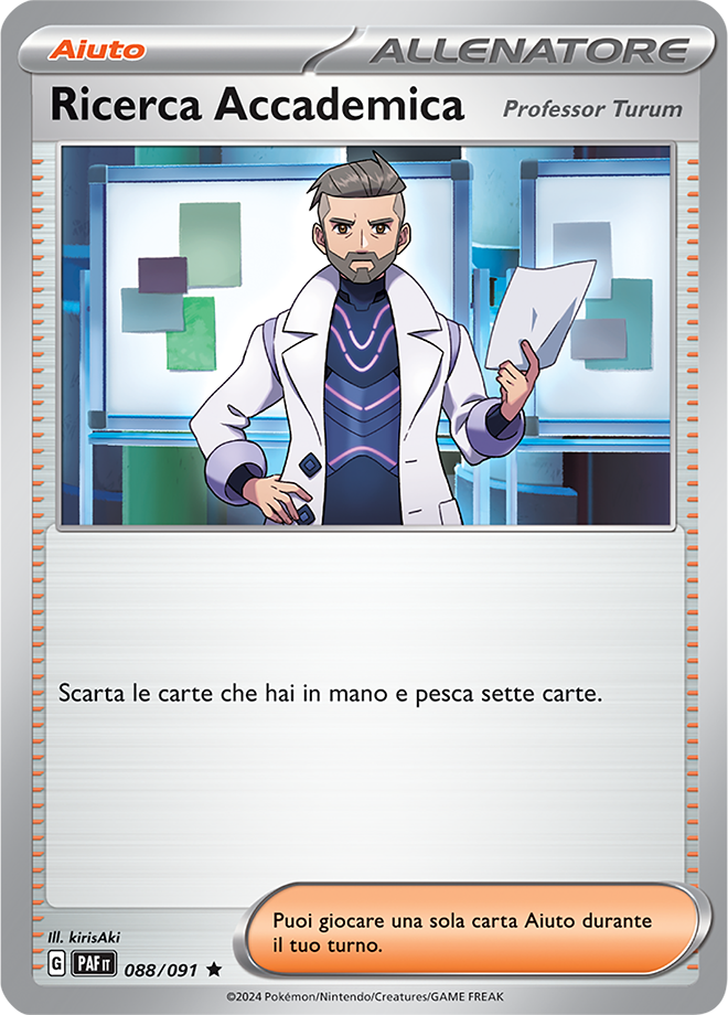 Ricerca Accademica Professor Turum 088/091 Holo - ITA - Near Mint - Scarlatto e Violetto - Destino di Paldea - Carta Pokemon