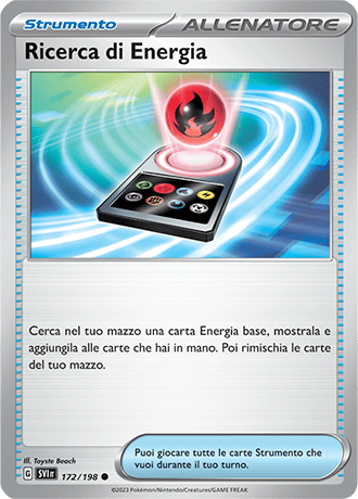 Ricerca di Energia 172/198 Reverse Holo - ITA - Near Mint - Scarlatto e Violetto - Carta Pokemon