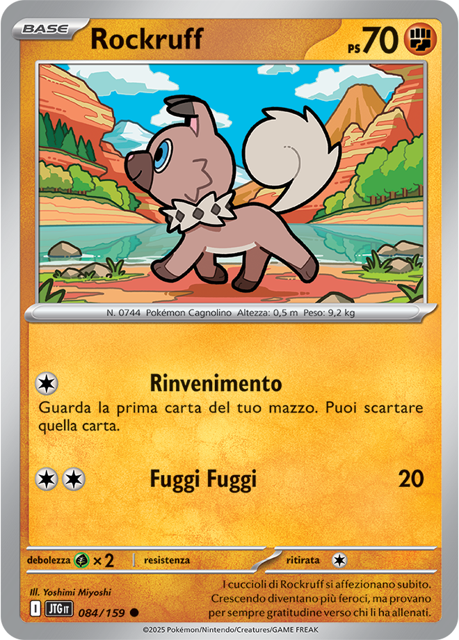 Rockruff 084/159 - ITA - Near Mint - Scarlatto e Violetto - Avventure Insieme - Carta Pokemon