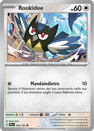 Rookidee 164/193 Reverse Holo - ITA - Near Mint - Scarlatto e Violetto - Evoluzioni a Paldea - Carta Pokemon