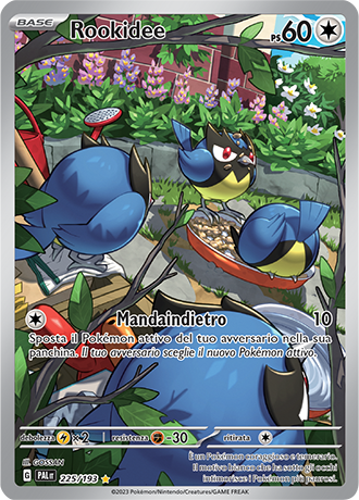 Rookidee 225/193 Illustrazione Rara - ITA - Near Mint - Scarlatto e Violetto - Evoluzioni a Paldea - Carta Pokemon