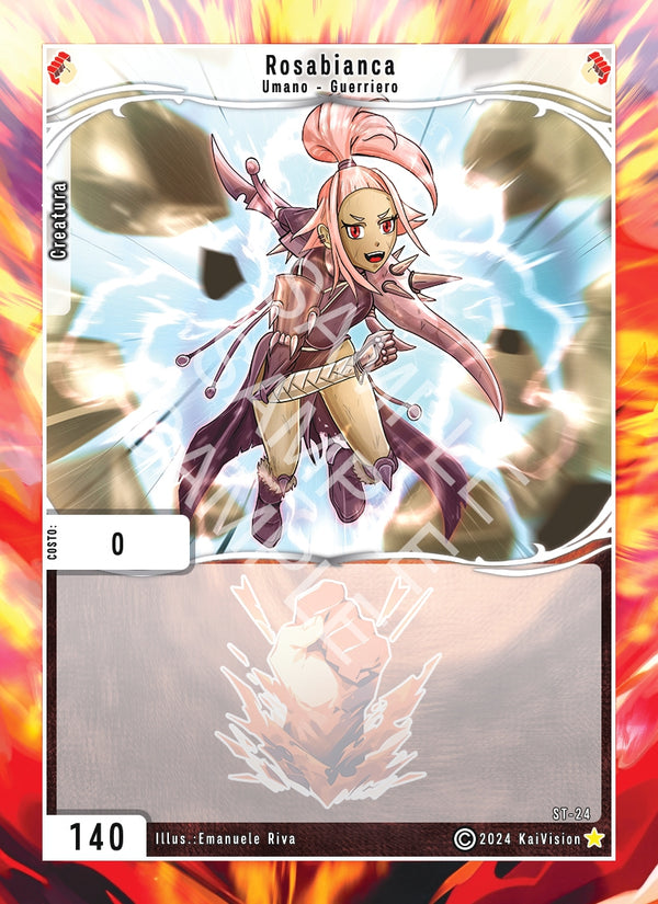 Rosabianca ST - 24 Rara Foil - 1a Edizione - ITA - Near Mint - Serie Torneo - Carta Creatures of Exo